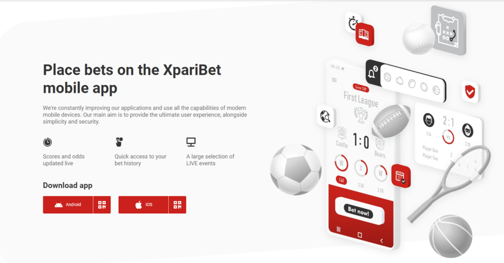 Set the Xparibet iOS Software