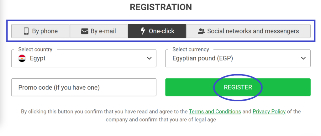 888Starz Registration Methods