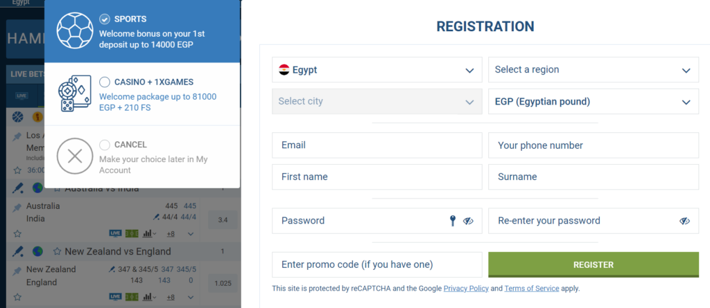 1xBet Registration in the Dedicated Mobile and Desktop Apps