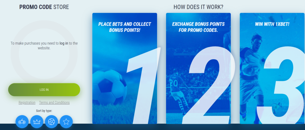 1xBet Promo Code Store